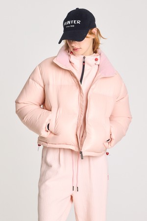 [WOMEN] 플레이 덕다운 자켓- 핑크 HBW0003ADZPNK
