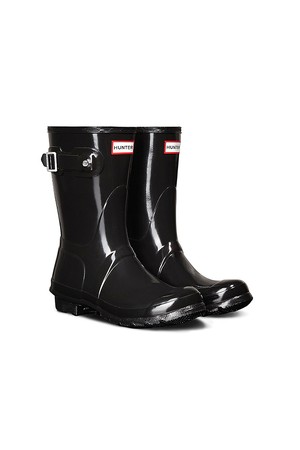 [WOMEN] 오리지날 글로스 숏 레인부츠 - 블랙 WFS1000RGLBLK