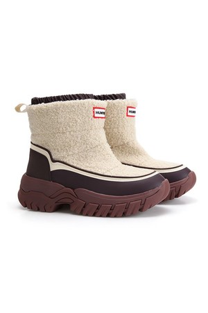 [WOMEN] 원더러 부클 숏 스노우 부츠 - 캔버스크림/다크호라이즌 WFS2226WADCDB