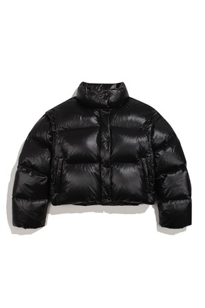 [WOMEN] 인트레피드 크롭 구스 다운 자켓 - 블랙 HBW0001ADZBLK