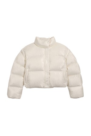 [WOMEN] 인트레피드 크롭 구스 다운 자켓- 아이보리 HBW0001ADZIVO