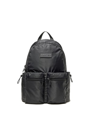 [UNISEX] 투포켓 라지 백팩 - 블랙 HDWK025BBZBLK