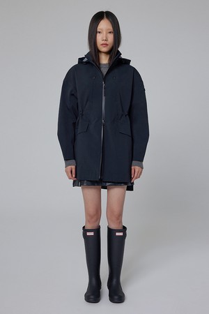 [WOMEN] 롱 기장 3L 웨더 자켓 - 블랙 HDW0003AJZBLK