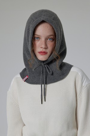 [WOMEN] 에센셜 니트 바라클라바 - 차콜 HDW0001CHZCHC