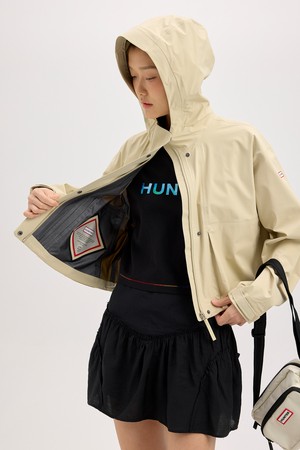 [WOMEN] 워터프루프 숏 레인자켓 - 스무스페블 HCW0001AJZSMP