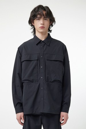 [MEN] 나일론 유틸리티 포켓 자켓 - 블랙 HEM0004AJZBLK