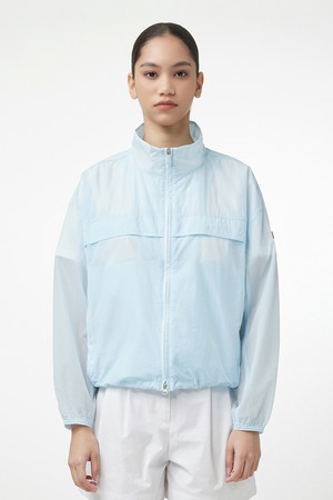 [WOMEN] 플레이 패커블 웨더 자켓 - 라이트블루 HEW0008AJZLBU