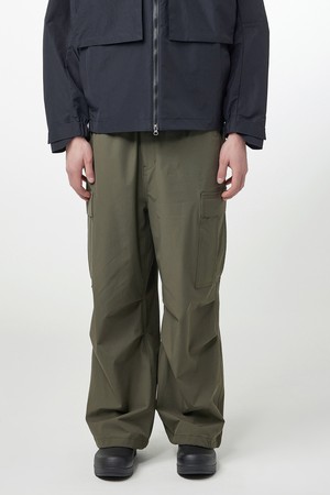 [MEN] 나일론 유틸리티 카고 팬츠 - 카키 HEM0002APZKHA