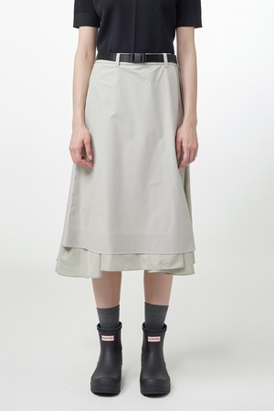 [WOMEN] 라이트 웨이트 랩 스커트 - 웜그레이 HEW0003AIZWAG