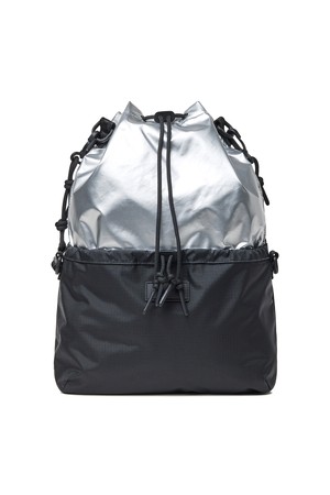 [UNISEX] 트래블 멀티 펑션 립스탑 사코슈 - 블랙/실버 UBX7124NRSBKS