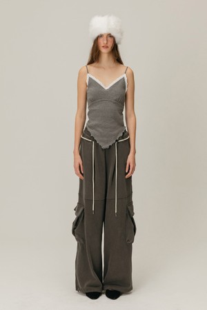 PIGMENT CARGO SWEATPANTS / CHARCOAL