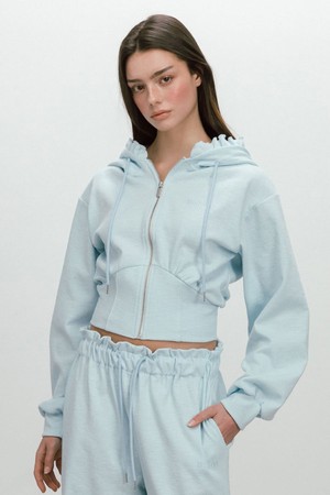 BAKE HOODIE ZIP-UP / SKYBLUE