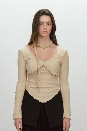 WAVE TIE T-SHIRT / YELLOW