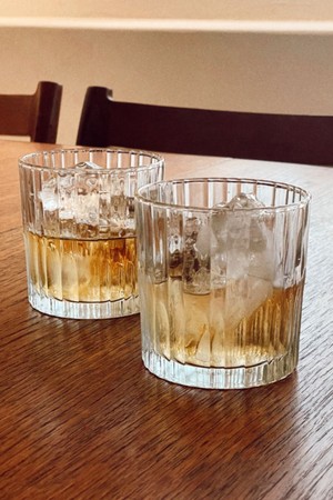 플리츠 위스키 글라스 Pleats Whiskey Glass 300ml