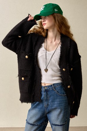 Winter Tweed Knit Black