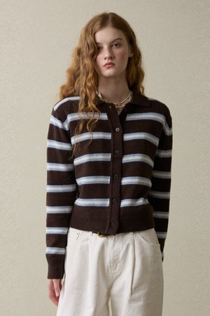 Combi Cardigan Brown