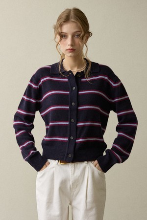 Combi Cardigan Navy