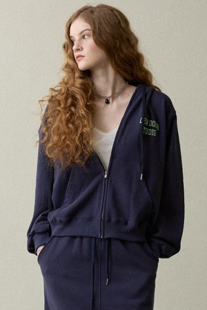 Opendoor Hooded Zip-up  Navy