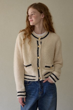Cozy Tweed Knit Cream