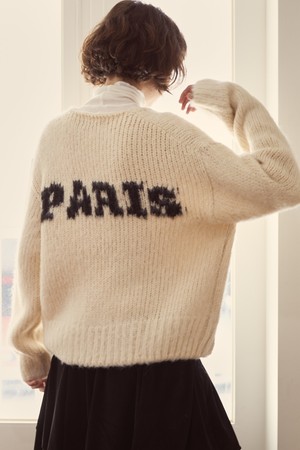 French Letter Cardigan Ivory