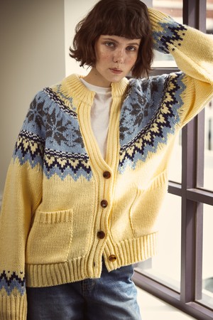 Nordic Salt Cardigan Yellow
