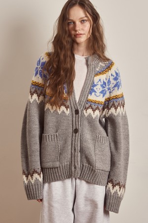 Nordic Salt Cardigan Gray
