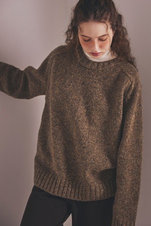 Vintage Melange Knit Brown