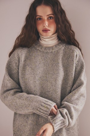 Vintage Melange Knit Gray