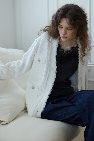 Classic blanc tweed Ivory