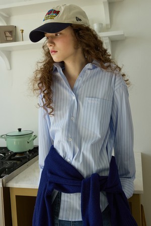 Boy fit stripe shirts Blue