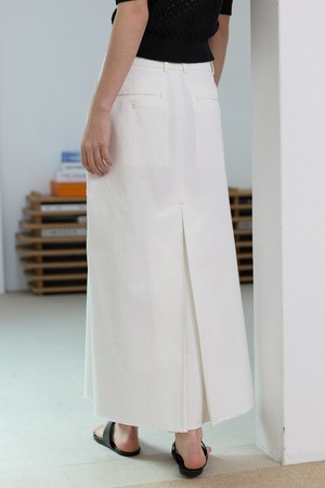 H-line long skirt Ivory