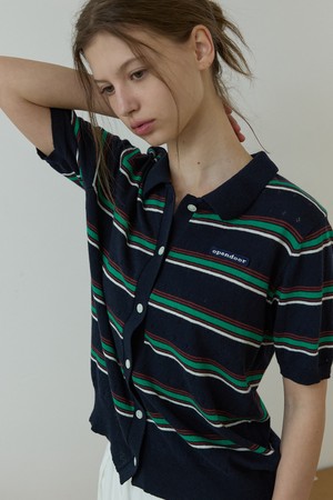 Multi stripe knit Navy