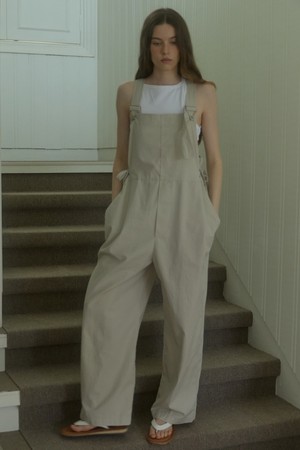 Wide-Leg Overalls Begie