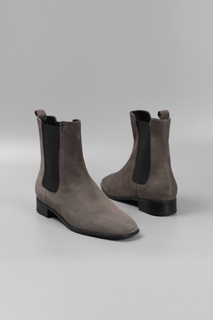 스웨이드 첼시 앵클 부츠LC192_2cm