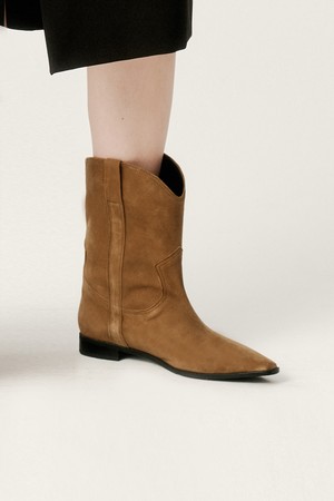 스웨이드 웨스턴 미들 부츠 LC277_2cm