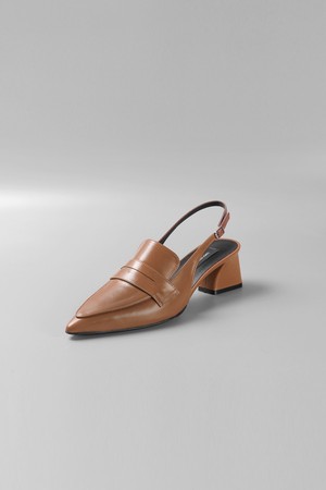 블록힐 슬링백 로퍼 LC313_5cm