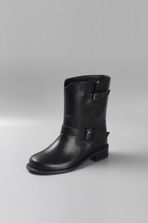 스웨이드 바이커 부츠 LC355_3cm