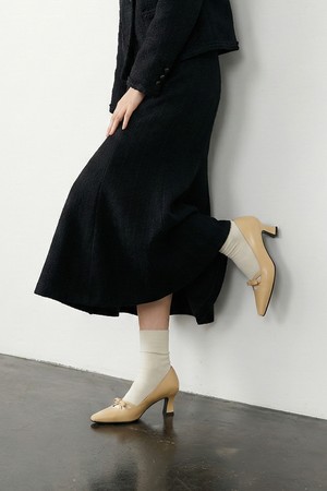 레더 리본 펌프스 LC506_6cm