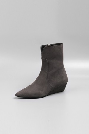 스웨이드 앵클 부츠 LC508_4cm