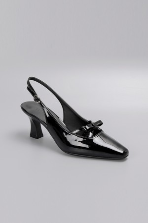 스틸레토 리본 슬링백 펌프스 LC593_6cm