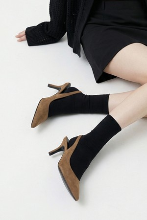 포인티드 스웨이드 슬링백 펌프스 LC704_6cm