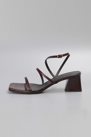 스퀘어 토 스트랩 샌들 LC714_5cm