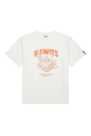 [케이스위스] 60th 쉴드 플라워 그래픽 티 WHITE (1KSTSMV906)_WHITE-a