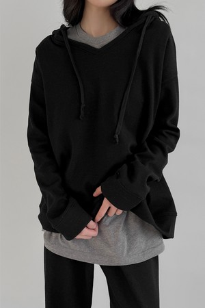 Essential Wool Knit Hoodie_Black