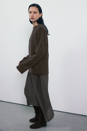 Sheer Layering Dress_Charcoal