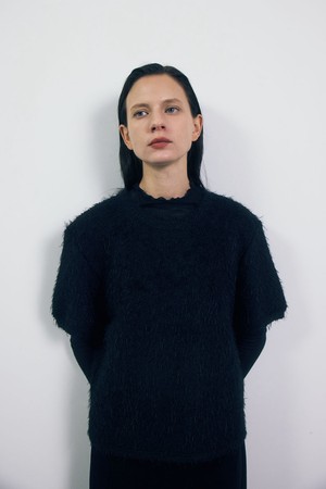 Cozy Boucle Top_Black