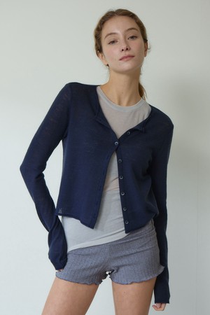 [3rd]Blooming Cardigan_Deep Navy