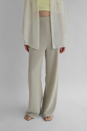 Soft Banding Wide Pants_Mint