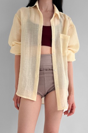 Natural Breeze Shirt_Butter Yellow