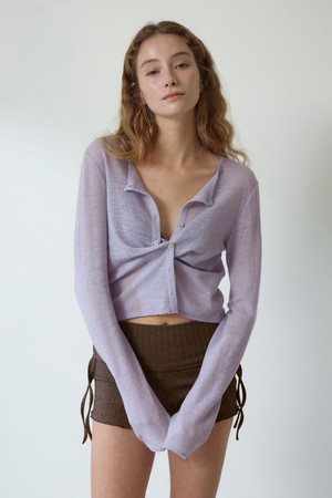 Blooming Cardigan_Lilac